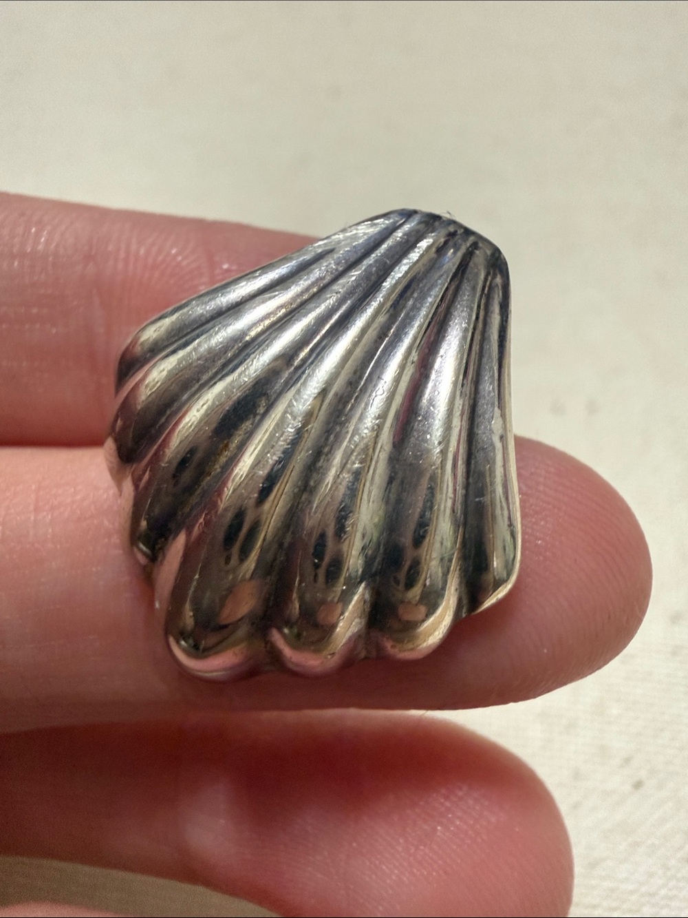 Sterling Silver 925 Shell-Shaped Statement Pendant Necklace 🐚 - Picture 8 of 10